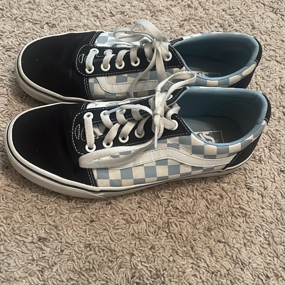 Off the Walls Vans, checkered blue - Super Cute!